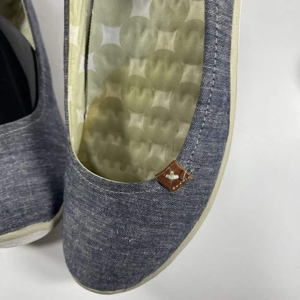Dr. Scholl's Joliet Women's Slip-On Shoes - Blue Denim/Fabric - Size 9.5M